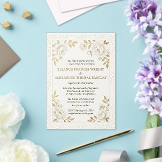 Wildflower Wedding Invitation Template |