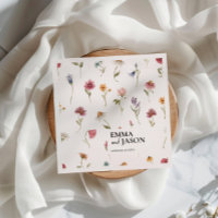 Wildflower Wedding Napkins