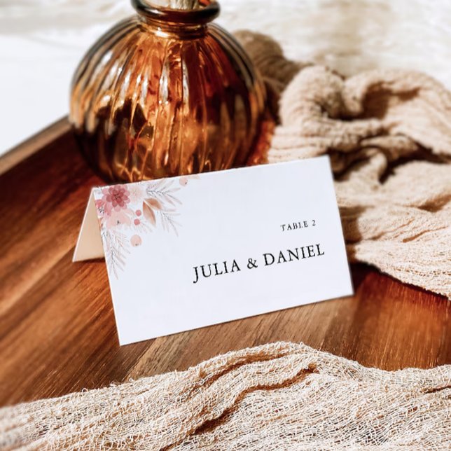 Wildflower Wedding Place Cards Template (Wildflower Wedding Place Cards Template)