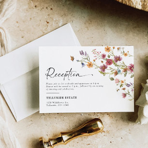 Wildflower Wedding Receptions Enclosure Card