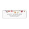 Wildflower Wedding Return Address Labels