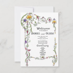 Wildflower Wedding Rustic Country Programs