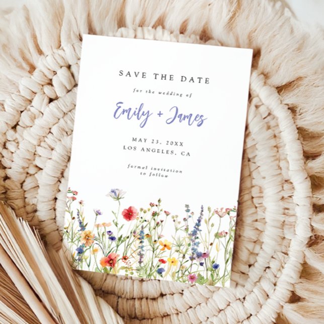 Wildflower Wedding Save The Date (Creator Uploaded)