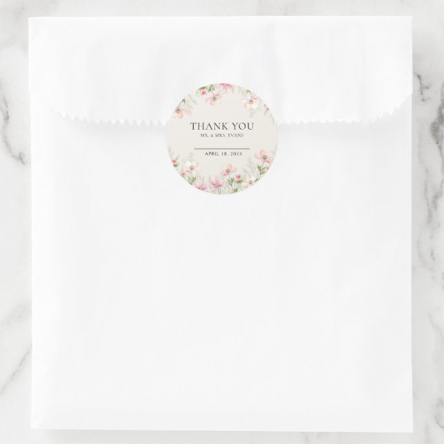 Wildflower Wedding Stickers (Bag)