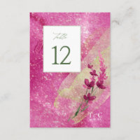 Wildflower Wedding Texture Table No. Fsia ID95