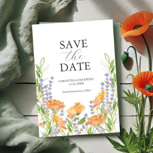 Wildflower Wedding Theme Save The Invitation