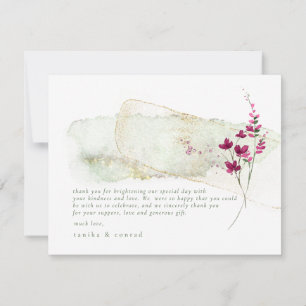 Wildflower Wedding Watercolor Thank You Fsa ID954