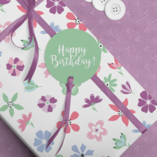Wildflower Whimsy Floral Pattern Wrapping Paper