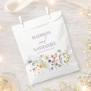 Wildflower Wild Flower Floral Garden Wedding Favour Bags