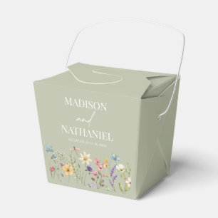 Wildflower Wild Flower Floral Garden Wedding Favour Box