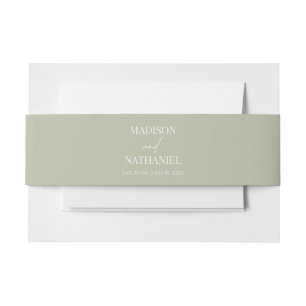 Wildflower Wild Flower Floral Garden Wedding Invitation Belly Band