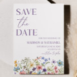 Wildflower Wild Flower Floral Garden Wedding Save The Date<br><div class="desc">This is a Wildflower Wild Flower Floral Garden Wedding Save The Date Card!</div>