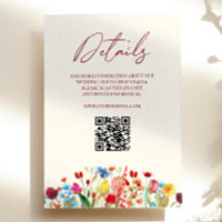 Wildflower Wild Flower Floral Wedding Details