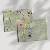 Wildflower Wild Flower Floral Wedding Details