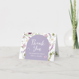 Wildflower Wild ONE Butterfly Folded Thank You