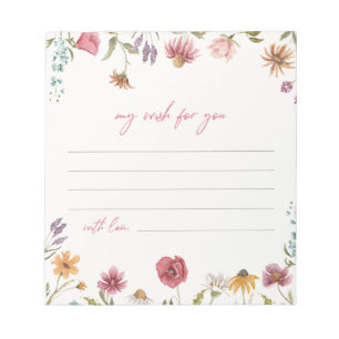 Wildflower Wish Notecards   Wildflower Notepad