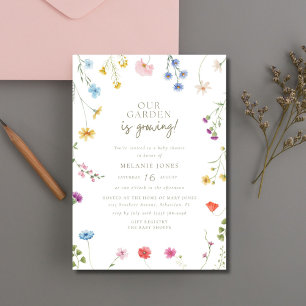 Wildflower Wonderland Gender Neutral Baby Shower Invitation