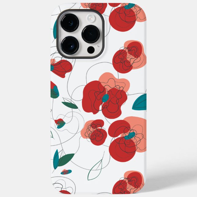 Wildflower Wonderland | Stylised Flowers pattern Case-Mate iPhone Case (Back)