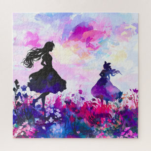 Wildflower Wonderland Watercolor Jigsaw Puzzle