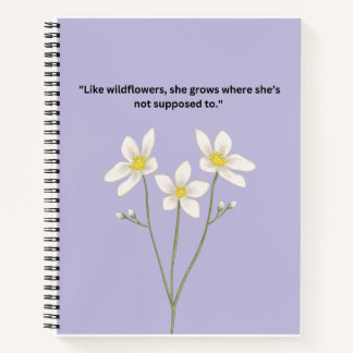 Wildflower writing Journal