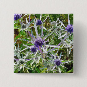 WILDFLOWERS 15 CM SQUARE BADGE