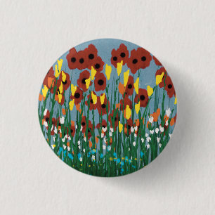 Wildflowers 3 Cm Round Badge