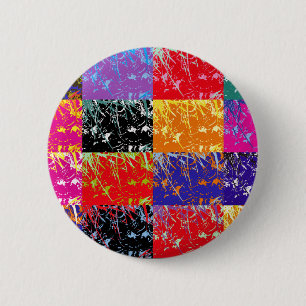 WILDFLOWERS 6 CM ROUND BADGE