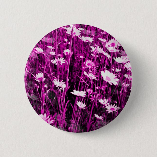 WILDFLOWERS 6 CM ROUND BADGE (Front)