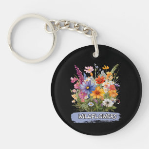 Wildflowers Acrylic Keychain