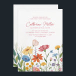 Wildflowers Adult 60th Birthday Party Invitation<br><div class="desc">Wildflowers Adult 60th Birthday Party Invitation. Customise to event specifics.</div>