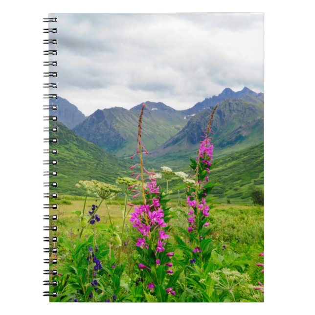 Wildflowers Alaskan Valley Notebook (Front)