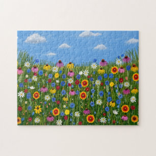 Wildflowers and Blue Skies Jigsaw Puzzle