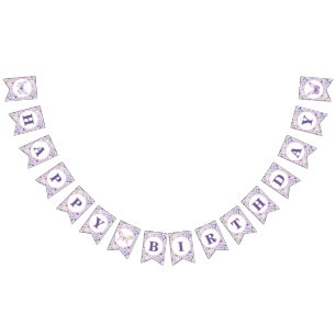 Wildflowers and Butterflies Happy Birthday Bunting