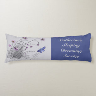 Wildflowers and Butterfly Body Cushion