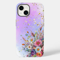 Wildflowers and soft pastel base