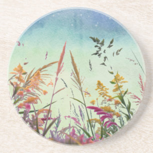 Wildflowers And Stars Coaster