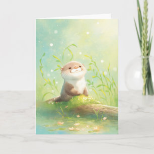 Wildflowers and Wetlands An Otter's Tale Card