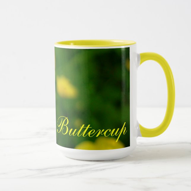 Wildflowers Art Coffee Cup Buttercup Flower Cup (Right)