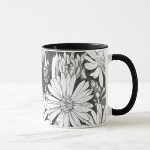 Wildflowers Art Coffee Cup Honey Bee & Flowers Cup