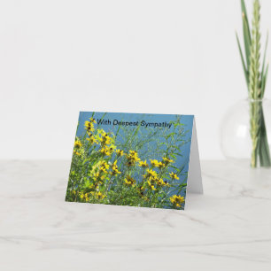 Wildflowers At Lakeshore, Sympathy Card