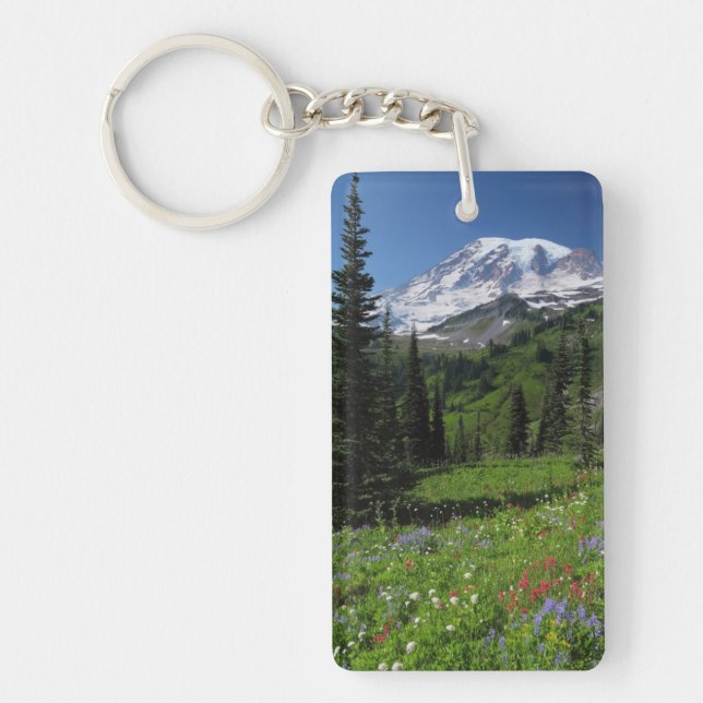 Wildflowers at Mount Rainier Key Ring (Front)