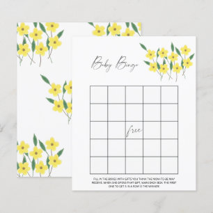 Wildflowers Baby Bingo game