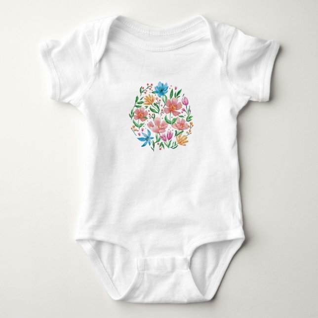 Wildflowers Baby Bodysuit (Front)