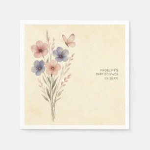 Wildflowers Baby in Bloom Baby  Napkin