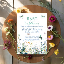 Wildflowers baby in bloom baby shower