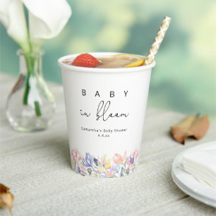 Wildflowers - Baby in bloom baby shower Paper Cups