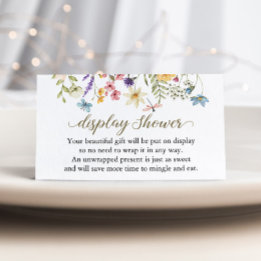 Wildflowers Baby in Bloom Display Shower Enclosure Card