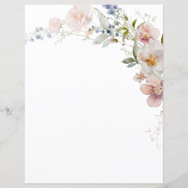 Wildflowers Baby in Bloom Elegant Modern (Front)