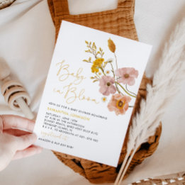 Wildflowers Baby Shower, Baby in Bloom  Invitation