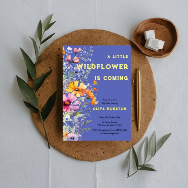 Wildflowers Baby Shower Invitation (Creator Uploaded)